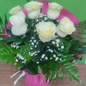 Ramo rosas blancas