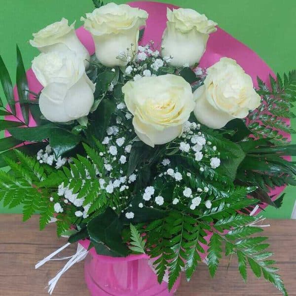 Ramo rosas blancas